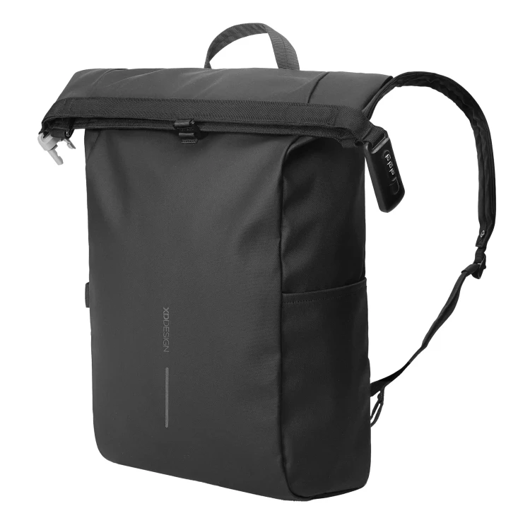 plecak-rowerowy-xd-design-urban-bike-czarny-roll-top-bok-nie-zapiety.webp